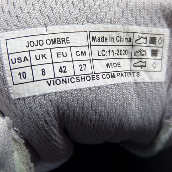 Vionic Jojo Ombre Comfort Shoes Light Green and White Woman's Size 10 - Picture 8 of 8